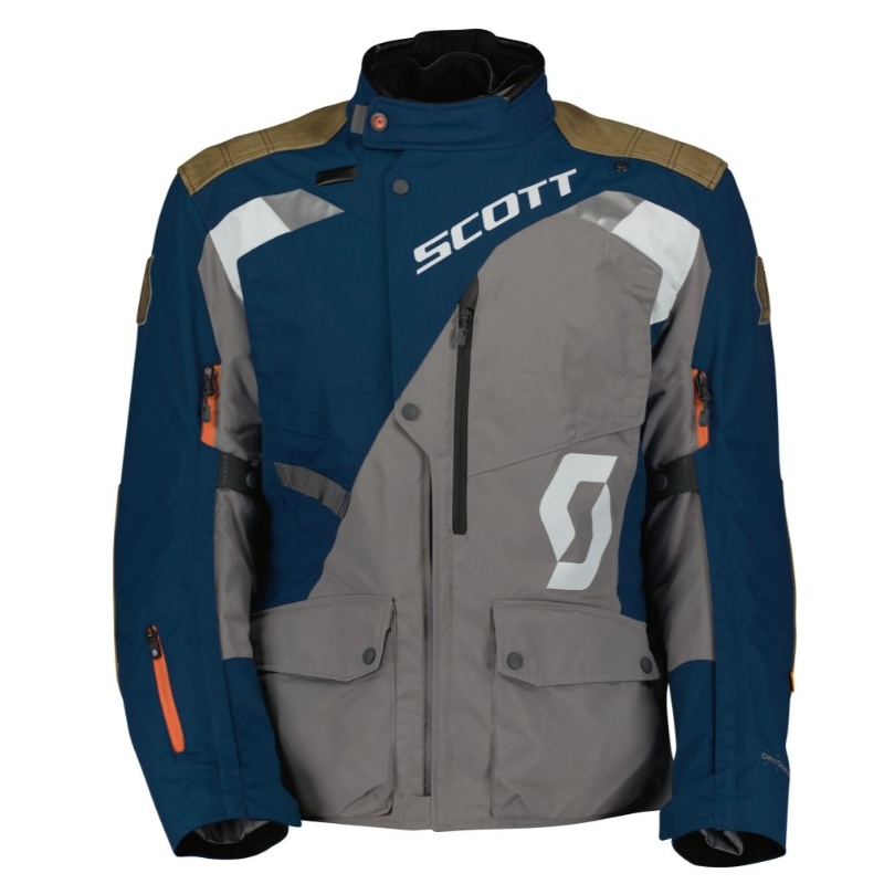 Bunda na motorku SCOTT Dualraid Dryo šedo-modrá výprodej
