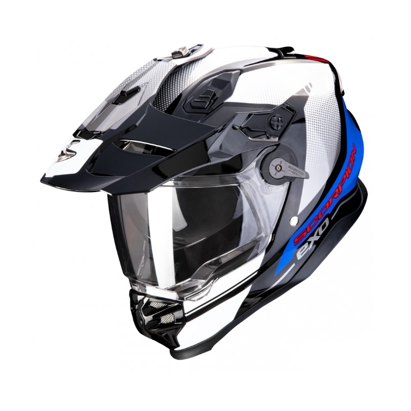 Enduro přilba na motorku SCORPION ADF-9000 AIR Trail černo-modro-bílá výprodej