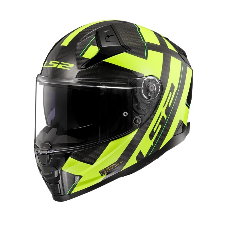 Integrální přilba na motorku LS2 FF811 Vector II C Strong černo-fluo žlutá