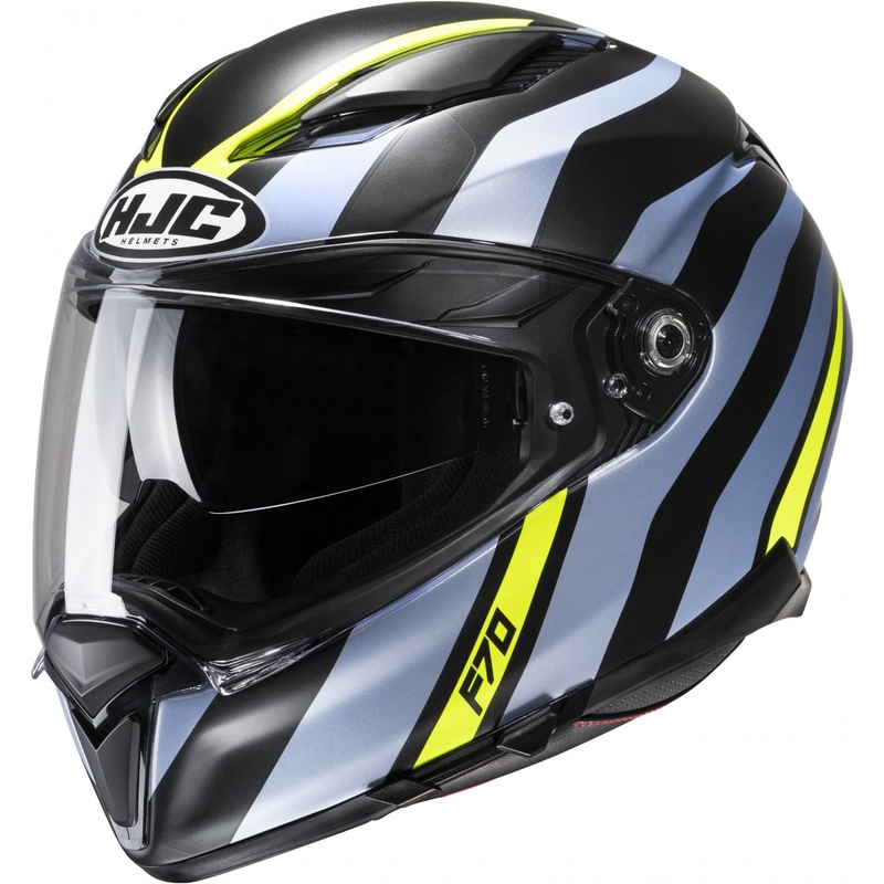 Integrální přilba na motorku HJC F70 Galla MC3HSF černo-fialovo-fluo žlutá