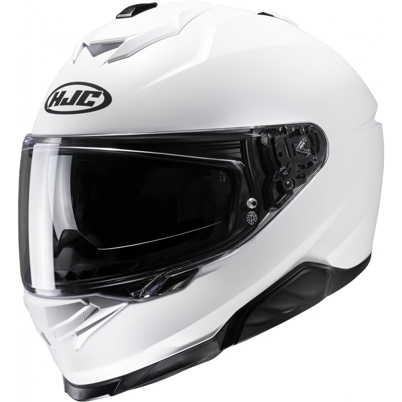 Integrální přilba na motorku HJC i71 Solid Semi Flat perleťová bílá