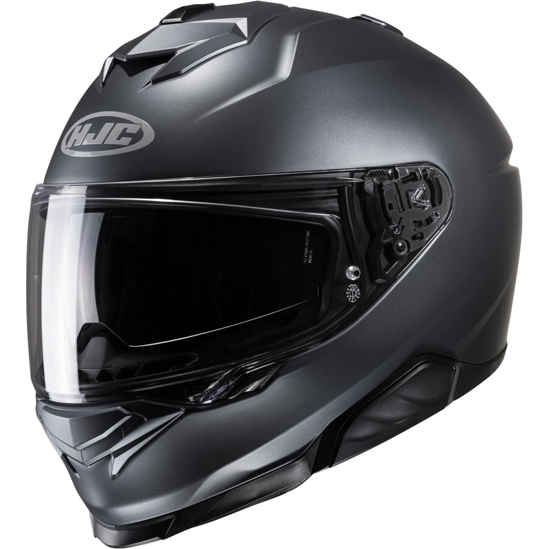 Integrální přilba na motorku HJC i71 Solid Semi Flat antracitová