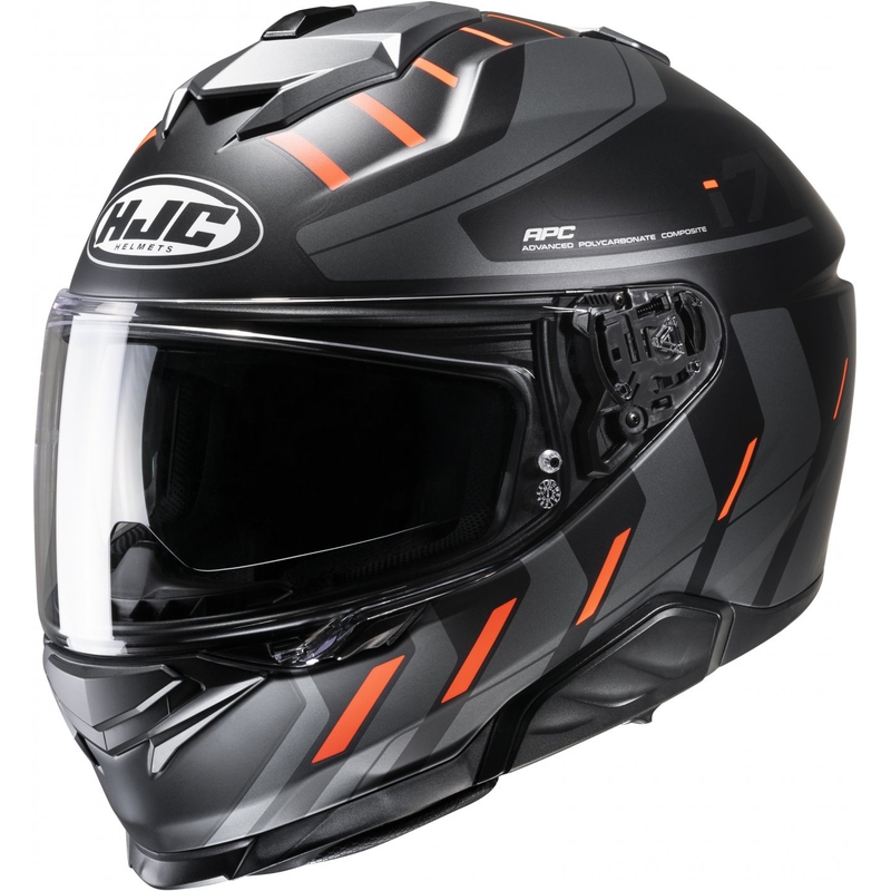 Integrální přilba na motorku HJC i71 Simo MC6HSF černo-šedo-oranžová
