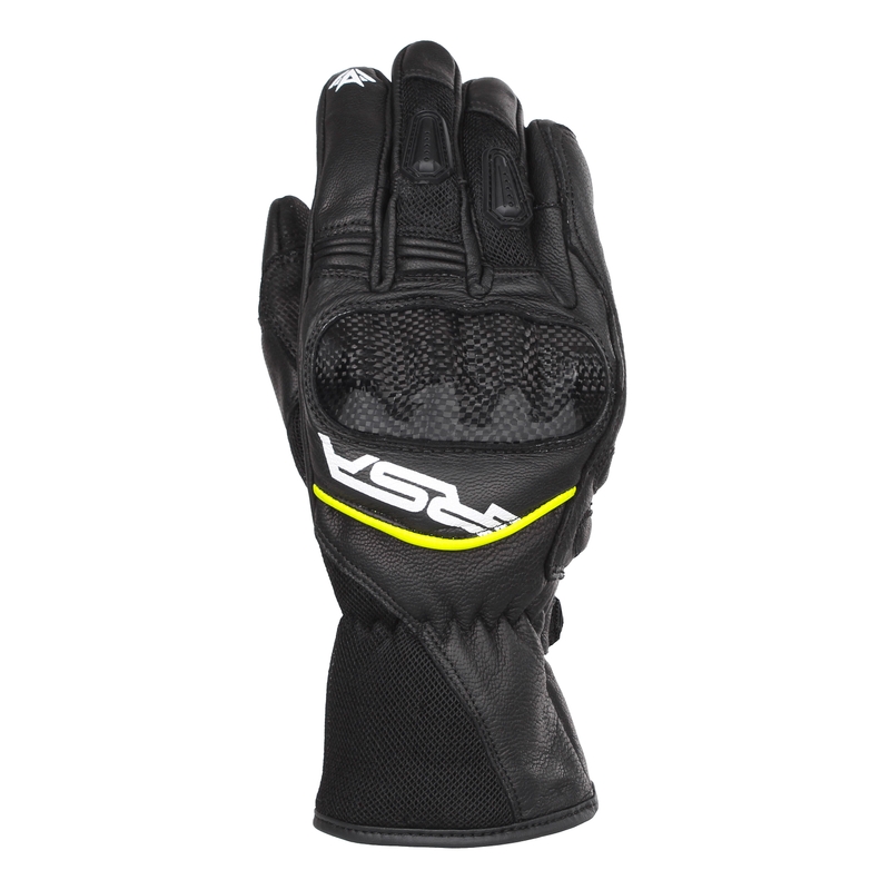 Rukavice na motorku RSA Airvent 2 černo-bílo-fluo žluté