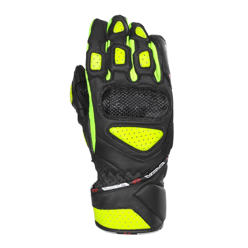 Dámské rukavice na motorku RSA RX2 černo-fluo žluté