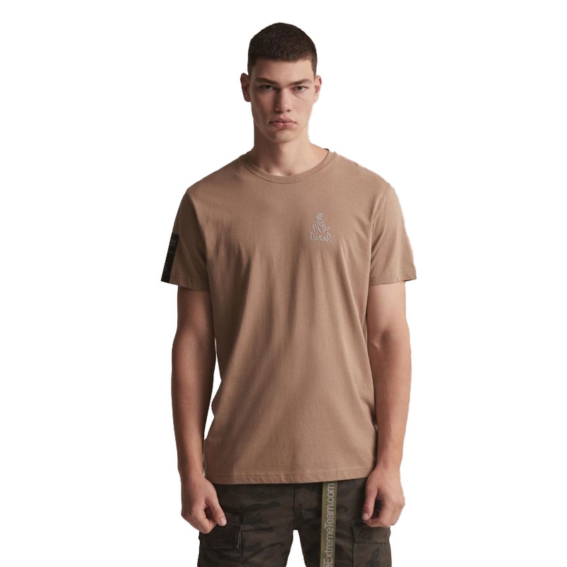 Triko DAKAR DKR Logo 423 hnědé