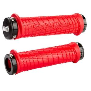 Gripy ODI TROY LEE DESIGNS SIGNATURE ATV LOCK-ON červeno-černé