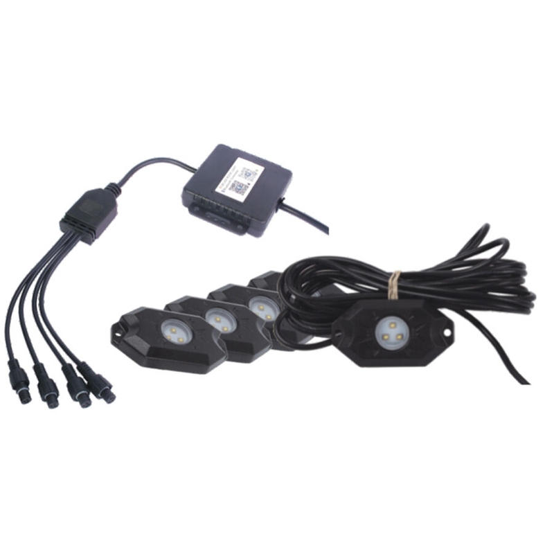 Barevné LED podsvícení podvozku SHARK LED LIGHT, RGB, MULTI-COLOR, BLUETOOTH CONTROL, 4 PCS SET