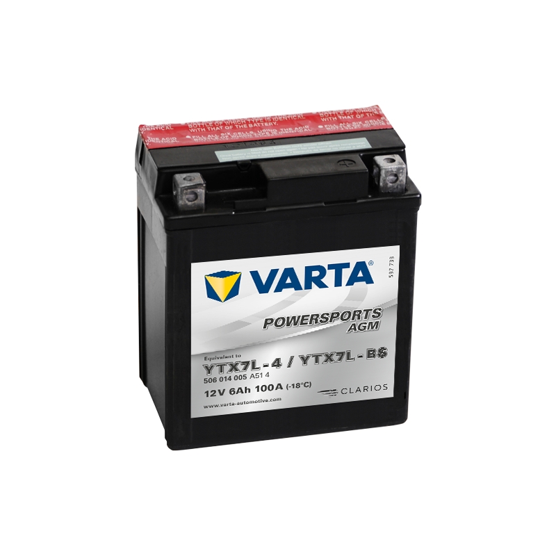 Bezúdržbová baterie VARTA YTX7L-A/YTX7L-BS 12V/6Ah