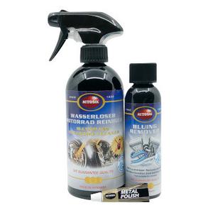 Sada Autosol na motocykl Waterless Cleaner a Bluing Remover