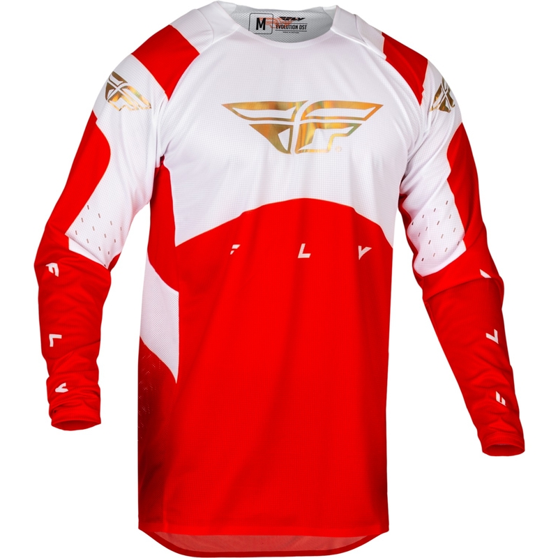 Motokrosový dres FLY Racing Evolution DST 2024 červeno-bílý výprodej