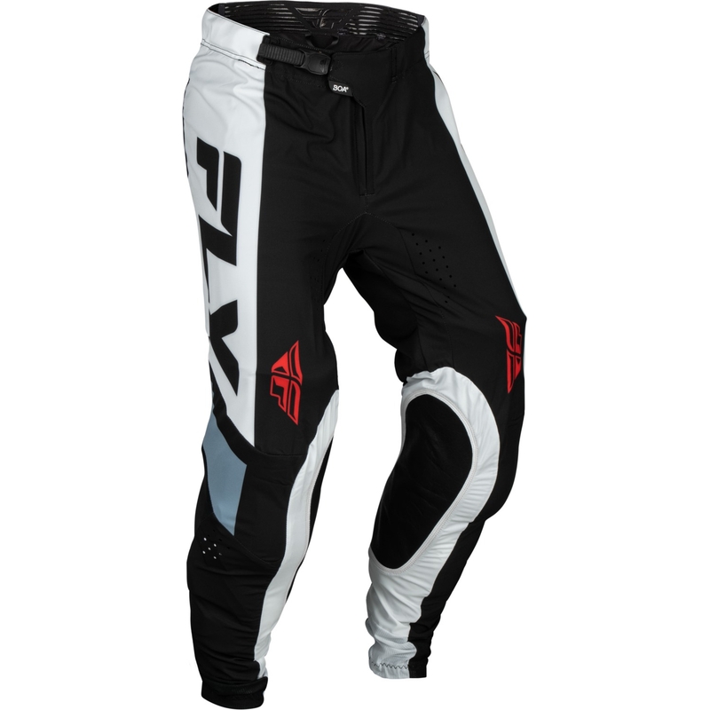 Motokrosové kalhoty FLY Racing Lite černo-bílo-šedé