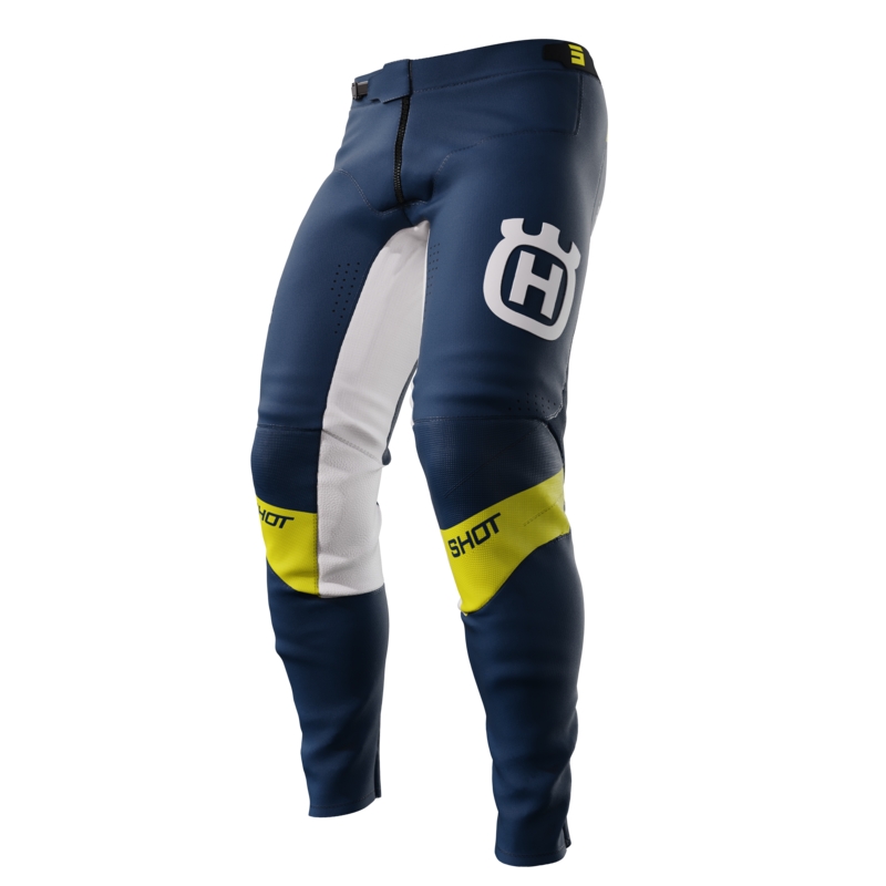 Motokrosové kalhoty Shot Aerolite Husqvarna LE modré výprodej