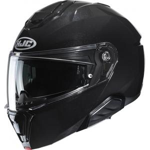 Výklopná přilba na motorku HJC i91 Solid metalická černá