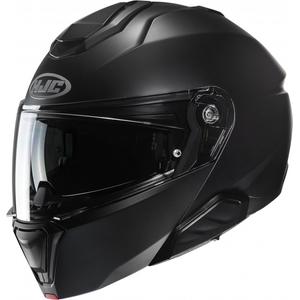 Výklopná přilba na motorku HJC i91 Solid semi flat černá