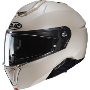 Výklopná přilba na motorku HJC i91 Solid béžová