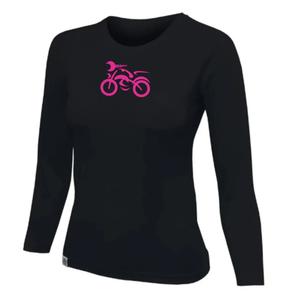 Dámské triko nanosilver® MOTOLADY černé - dlouhý rukáv