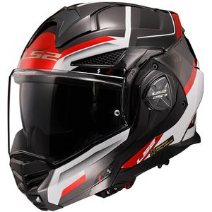 Překlápěcí helma na motorku LS2 FF901 Advant X Spectrum černo-bílo-červená