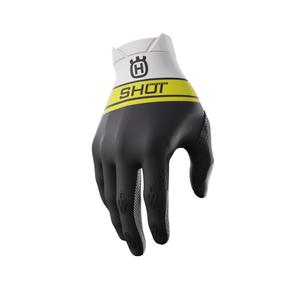 Motokrosové rukavice Shot Aerolite Husqvarna LE bílo-černé výprodej