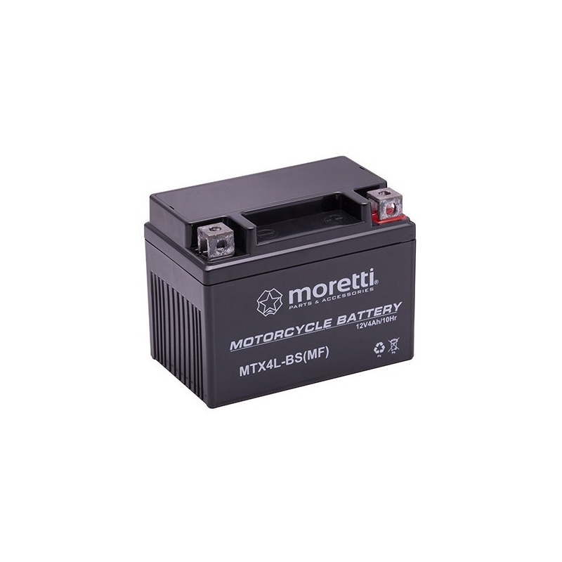 Bezúdržbová gelová baterie  Moretti  MTX4L-BS, 12V 4Ah