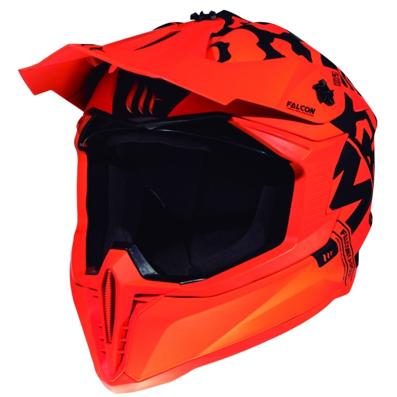 Motokrosová přilba MT Falcon Karson fluo oranžová matná