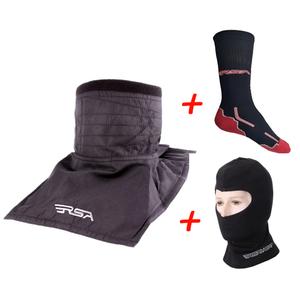 SET: Nákrčník RSA Soul + Termo kukla RSA Heat + Funkční ponožky RSA Classic