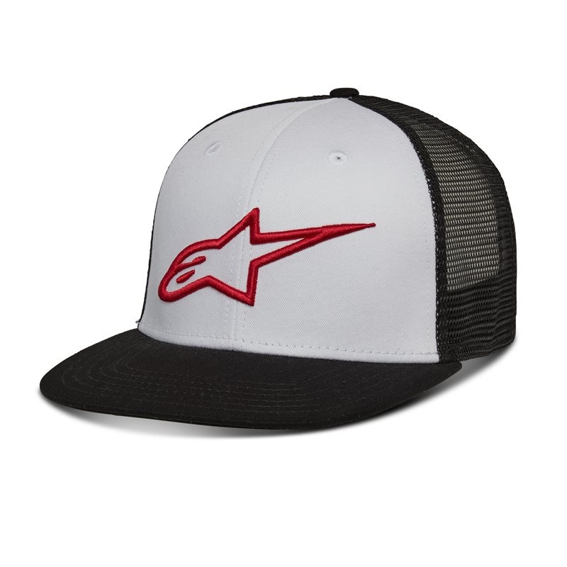 Kšiltovka Alpinestars Corp Trucker bílo-černo-červená