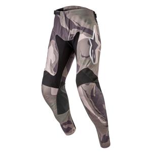 Motokrosové kalhoty Alpinestars Racer Tactical zelená camo-hnědé