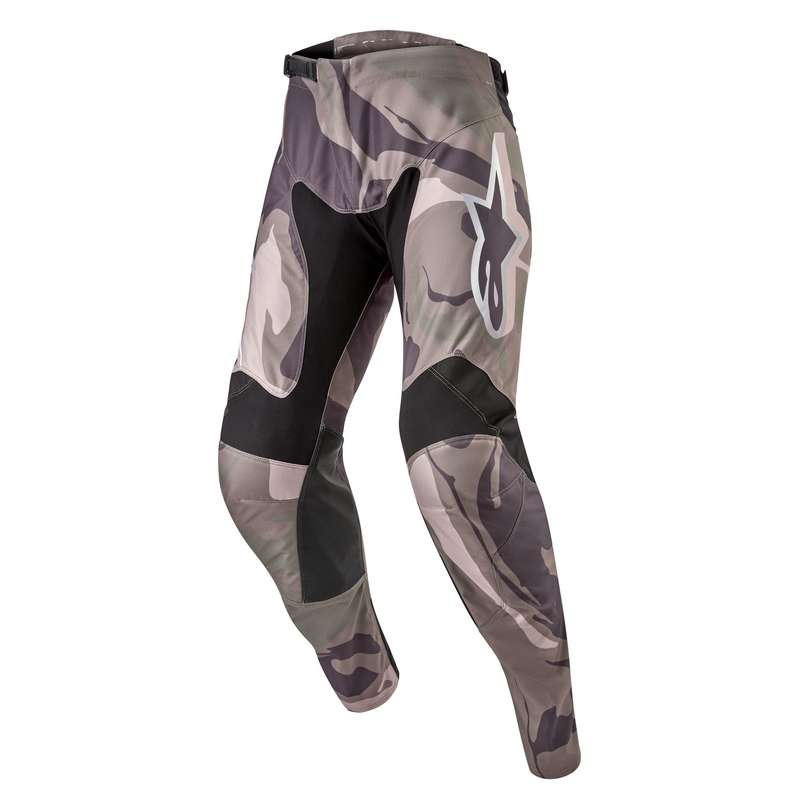 Motokrosové kalhoty Alpinestars Racer Tactical zelená camo-hnědé