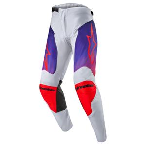 Motokrosové kalhoty Alpinestars Racer Hoen šedo-modro-oranžové