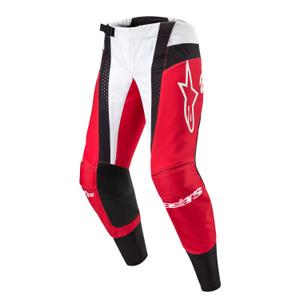 Motokrosové kalhoty Alpinestars Techstar Ocuri červeno-bílo-černé