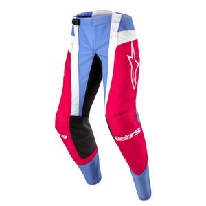 Motokrosové kalhoty Alpinestars Techstar Ocuri světle modro-bílo-červené