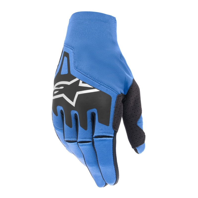 Motokrosové rukavice Alpinestars Techstar modro-černo-bílé