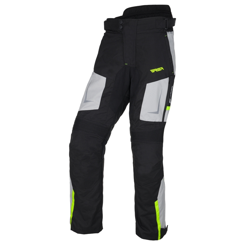 Kalhoty na motorku RSA EXO 2 černo-šedo-fluo žluté