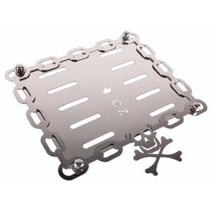 Nerezová podložka pod CZ SPZ Skull