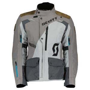 Dámská bunda na motorku SCOTT W'S DUALRAID DRYO IRON šedo-hnědá výprodej