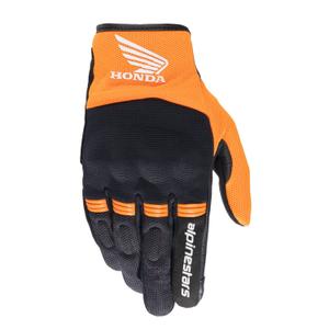 Rukavice na motorku Alpinestars Copper Honda černo-oranžové