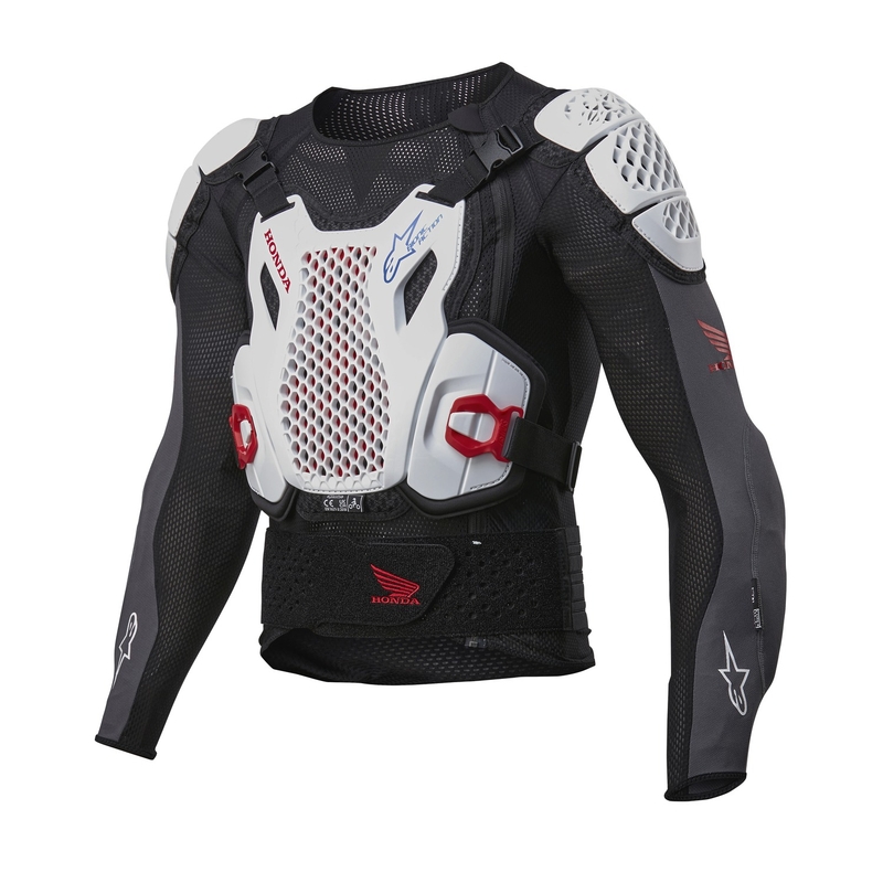 Chránič těla Alpinestars Bionic Plus 2 Honda kolekce bílo-modro-červeno-černý