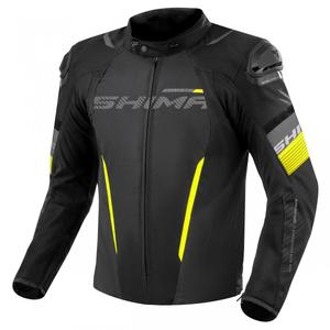 Bunda na motorku Shima Solid 2.0 černo-fluo žlutá
