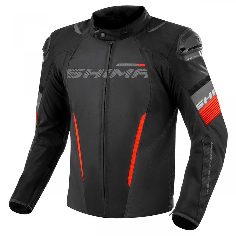 Bunda na motorku Shima Solid 2.0 černo-červená