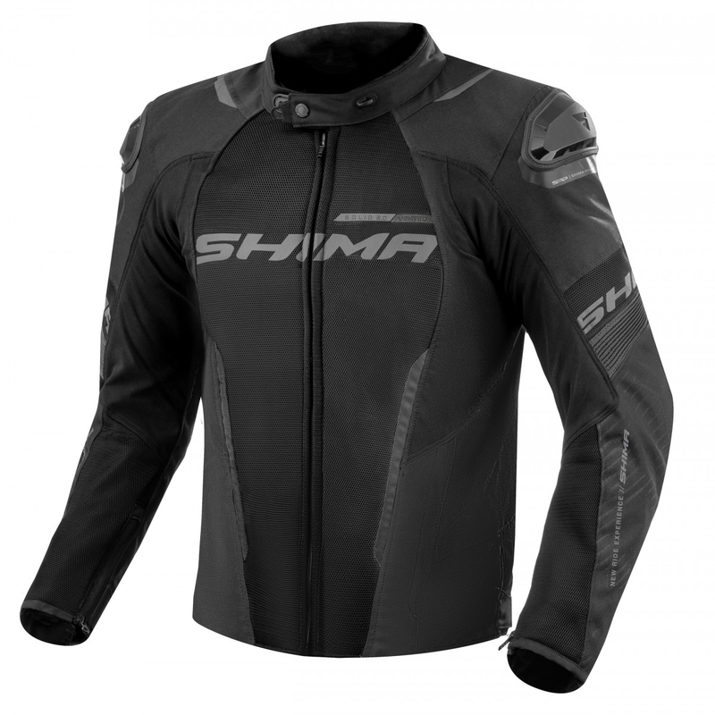 Bunda na motorku Shima Solid 2.0 Vent černá