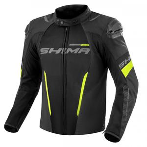 Bunda na motorku Shima Solid 2.0 Vent černo-fluo žlutá
