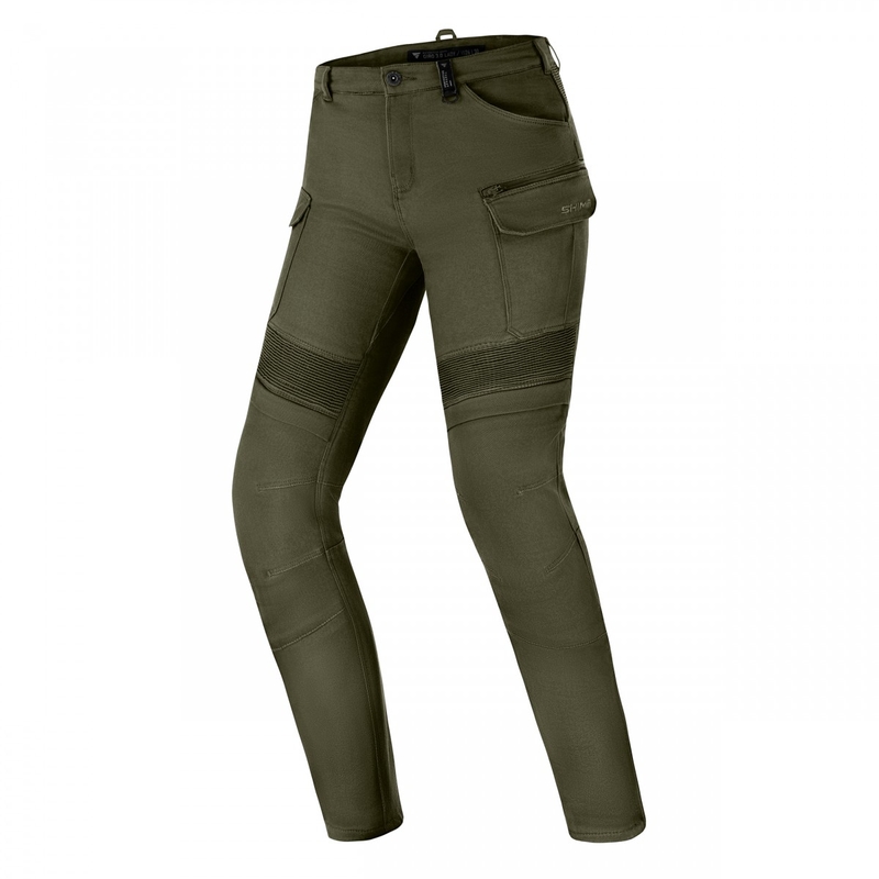 Dámské prodloužené kalhoty na motorku Shima Giro 3.0 khaki