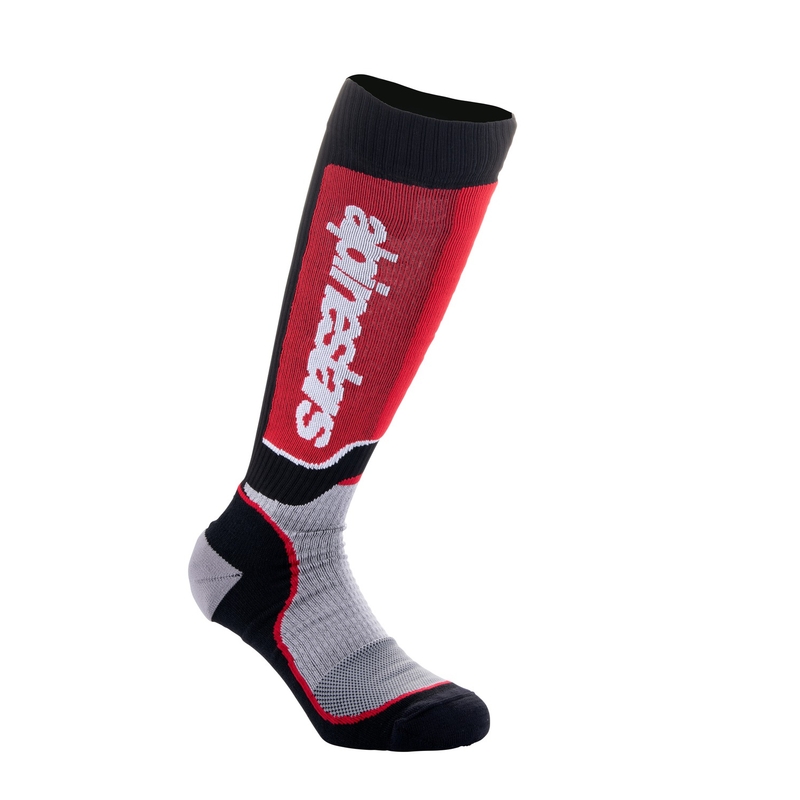 Dětské ponožky Alpinestars MX Plus černo-červeno-šedé