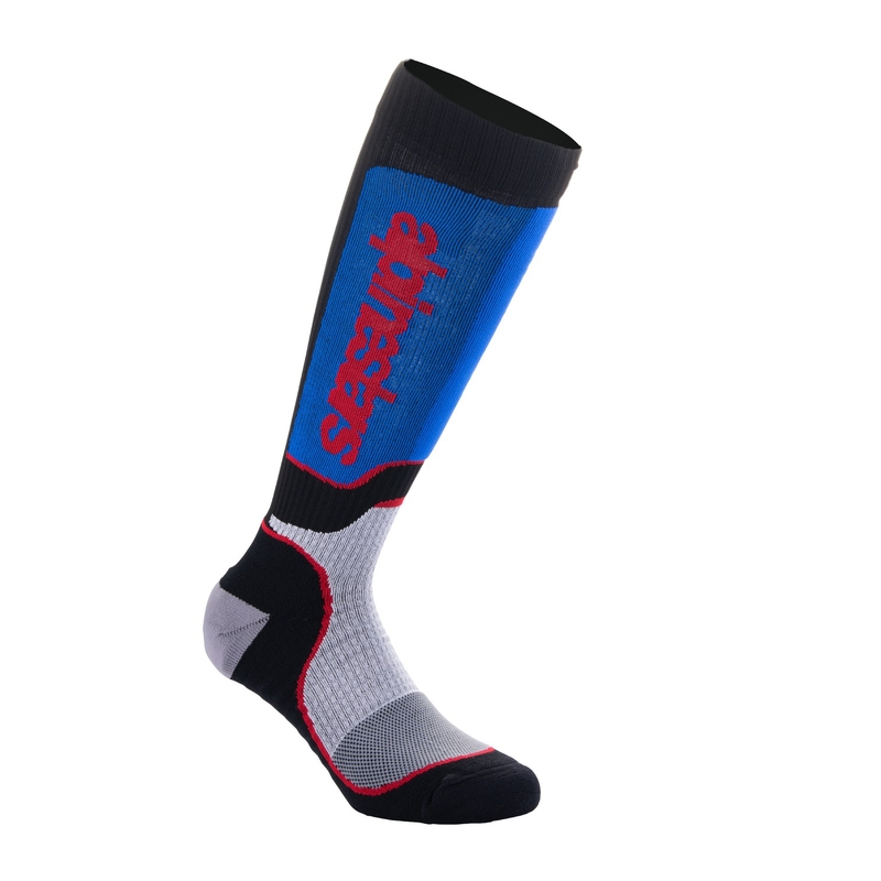 Dětské ponožky Alpinestars MX Plus černo-červeno-modro-šedé