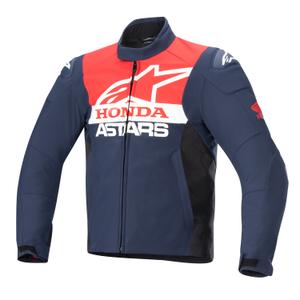Bunda na motorku Alpinestars SMX Waterproof Honda modro-černo-červeno-bílá