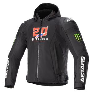 Bunda na motorku Alpinestars Zaca Air Monster FQ20 černo-červeno-modro-bílo-zelená