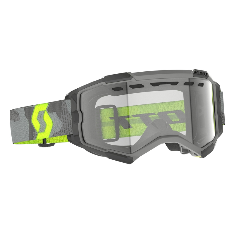 Motokrosové brýle Scott Fury Enduro šedo-fluo žluté