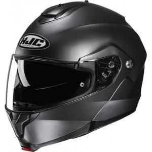 Vyklápěcí helma na motorku HJC C91N Solid semi flat titanová