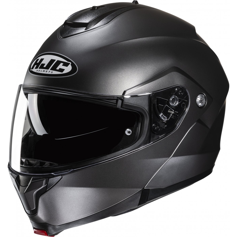 Vyklápěcí helma na motorku HJC C91N Solid semi flat titanová